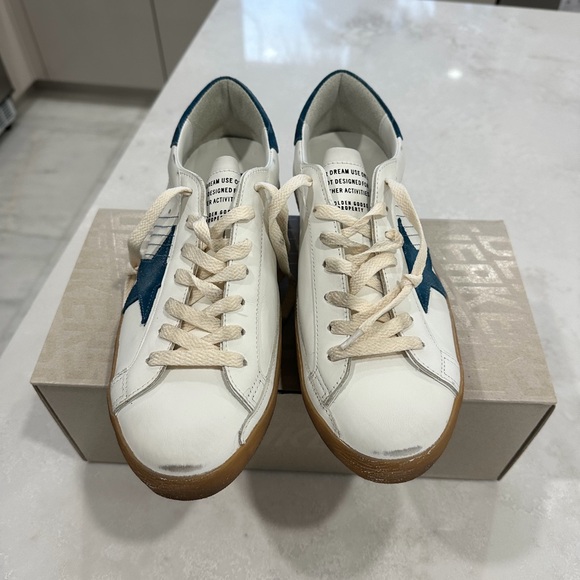 Golden Goose White and Blue Men's Shoes - Picture 3 of 8